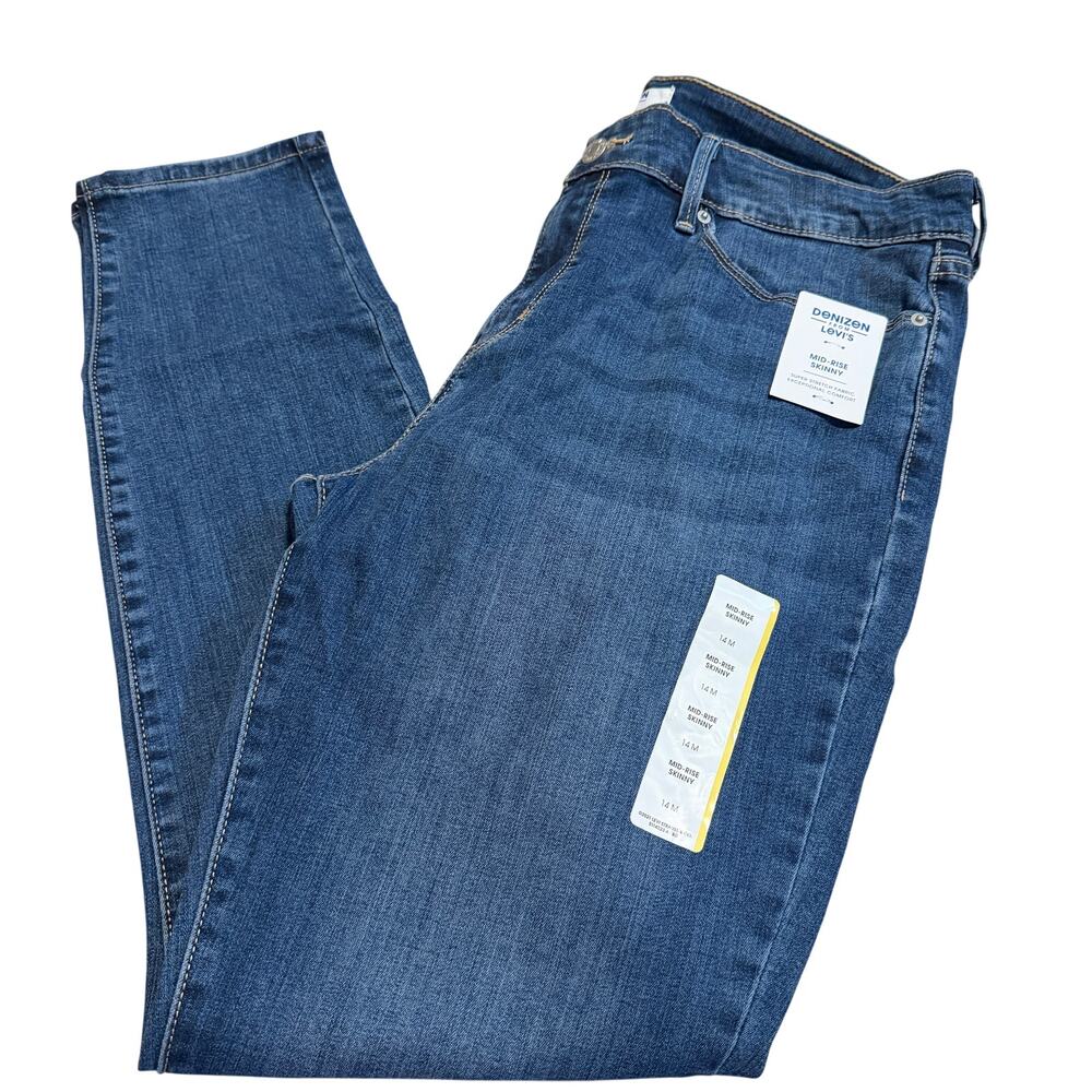 Denizen from Levi's Women's Blue Mid-Rise Skinny Jeans - Size 14 - NWT